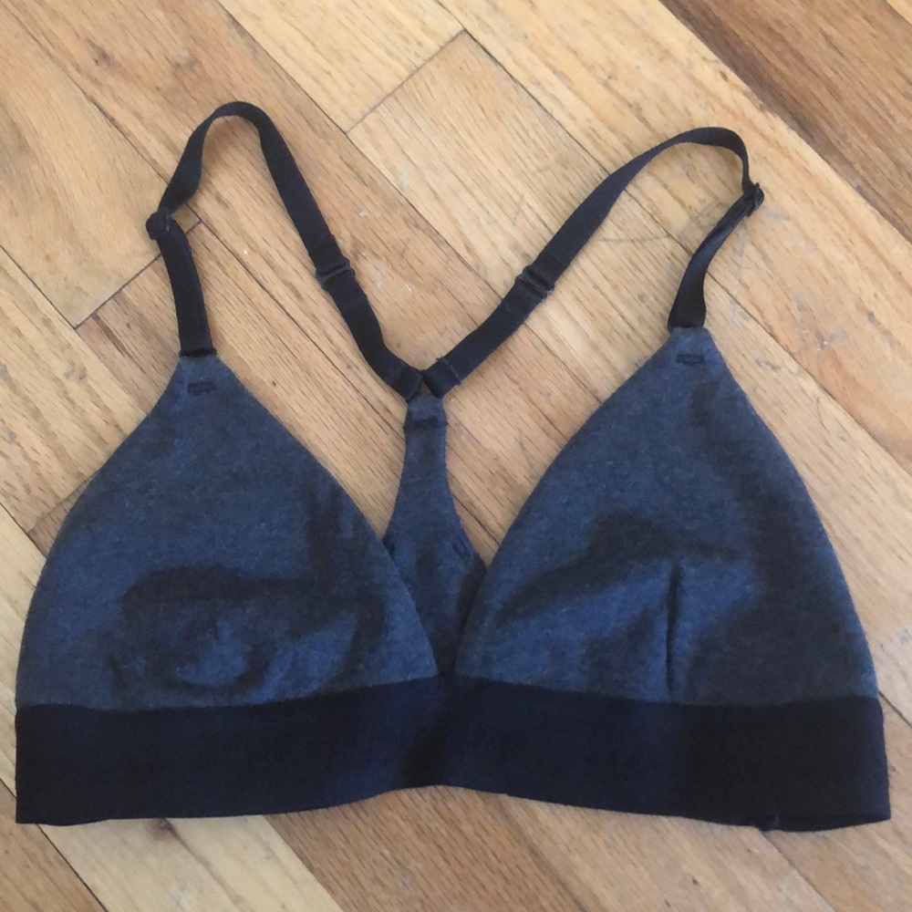 Heathered Black Lululemon Sports Bra